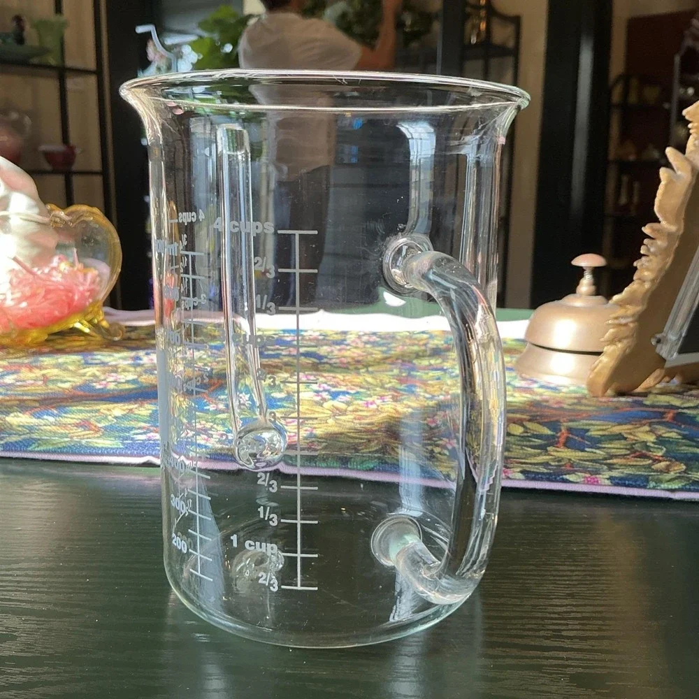 Catamount Glass U.S.A. Bottom Spout Beaker Fat Separator Cups Ounces ml Readings